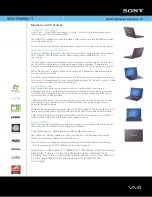 Sony VAIO VGN-FW450J/T Specifications preview
