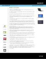 Sony VAIO VGN-FW455J/B Specifications preview