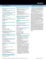 Preview for 2 page of Sony VAIO VGN-FW455J/H Specifications