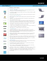 Preview for 1 page of Sony VAIO VGN-FW465J/H Specifications