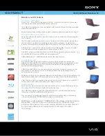 Sony VAIO VGN-FW465J/T Specifications предпросмотр