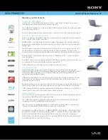 Sony VAIO VGN-FW485J/H Specifications preview