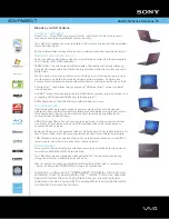 Sony VAIO VGN-FW485J/T Specifications preview