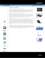 Sony VAIO VGN-FW490DAB Specifications preview