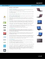 Sony VAIO VGN-FW495J/T Specifications preview