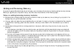 Preview for 105 page of Sony VAIO VGN-FZ200 Series User Manual