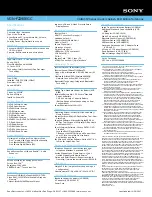 Preview for 2 page of Sony VAIO VGN-FZ290EGC Specification Sheet