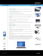 Preview for 1 page of Sony VAIO VGN-FZ340 Brochure & Specs