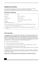 Preview for 8 page of Sony Vaio VGN-N310FH Safety Information Manual