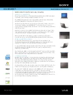 Preview for 1 page of Sony VAIO VGN-NR460E/T Specifications