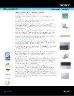 Preview for 1 page of Sony Vaio VGN-NR475N Specifications