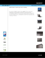 Preview for 1 page of Sony VAIO VGN-NR498 Specifications