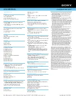 Preview for 2 page of Sony VAIO VGN-NS130E Specifications