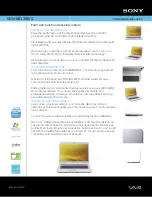 Sony VAIO VGN-NS135E Specifications preview