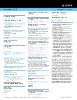 Preview for 2 page of Sony VAIO VGN-NS305D Specifications