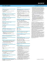 Preview for 2 page of Sony VAIO VGN-NW220F Specifications