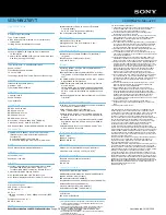 Preview for 2 page of Sony VAIO VGN-NW270T Specifications