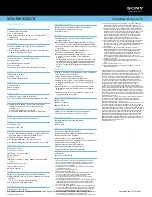 Preview for 2 page of Sony VAIO VGN-NW345G Specifications