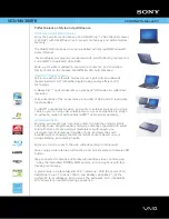 Sony VAIO VGN-NW380F Specifications предпросмотр