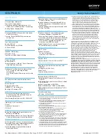 Preview for 2 page of Sony VAIO VGN-P610G Specifications