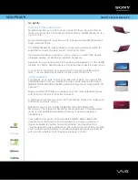 Sony VAIO VGN-P610R Specifications preview