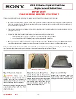 Preview for 1 page of Sony Vaio VGN Series Replacement Instructions