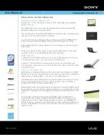 Sony VAIO VGN-SR220J Specifications preview