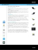 Sony VAIO VGN-SR290JVB Specifications preview