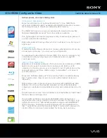 Preview for 1 page of Sony VAIO VGN-SR390 Specifications