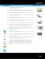 Preview for 1 page of Sony VAIO VGN-SR520G/H Specifications