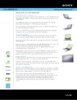 Preview for 1 page of Sony VAIO VGN-SR530G/H Specifications