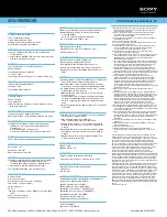 Preview for 2 page of Sony VAIO VGN-SR590GKB Specifications