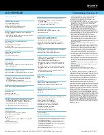 Preview for 2 page of Sony VAIO VGN-SR599GBB Specifications