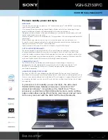 Sony VAIO VGN-SZ150P/C Specifications preview