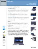 Sony VAIO VGN-SZ360P Specifications preview