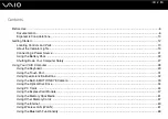 Preview for 2 page of Sony VAIO VGN-SZ400 Series User Manual