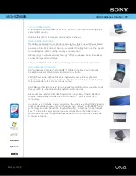 Preview for 1 page of Sony VAIO VGN-SZ780EB Specifications