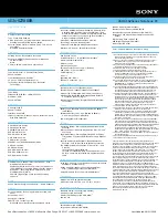 Preview for 2 page of Sony VAIO VGN-SZ780EB Specifications