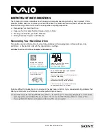 Preview for 1 page of Sony VAIO VGN-T330FP Supplementary Manual