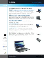 Preview for 1 page of Sony VAIO VGN-T370PL Specifications