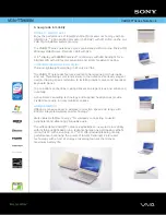 Sony VAIO VGN-TT190EIN Specifications preview