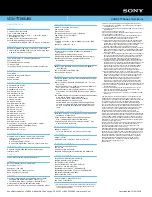 Preview for 2 page of Sony VAIO VGN-TT190UBX Specifications