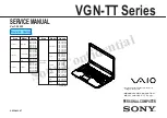 Sony VAIO VGN-TT250N/B Service Manual preview