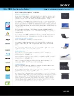 Preview for 1 page of Sony VAIO VGN-TT290 Specifications