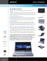 Sony VAIO VGN-TX750P/B Specifications preview