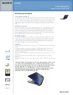 Sony VAIO VGN-TXN19P Specifications preview