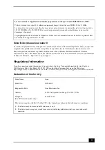 Preview for 9 page of Sony VAIO VGN-TXN20 Series Safety Information Manual