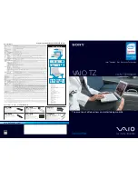 Sony VAIO VGN-TZ26GN/W Specifications preview