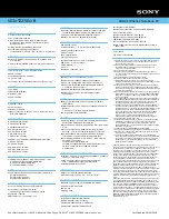 Preview for 2 page of Sony VAIO VGN-TZ270N/B Specifications