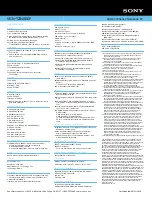 Preview for 2 page of Sony VAIO VGN-TZ340EEP Specifications